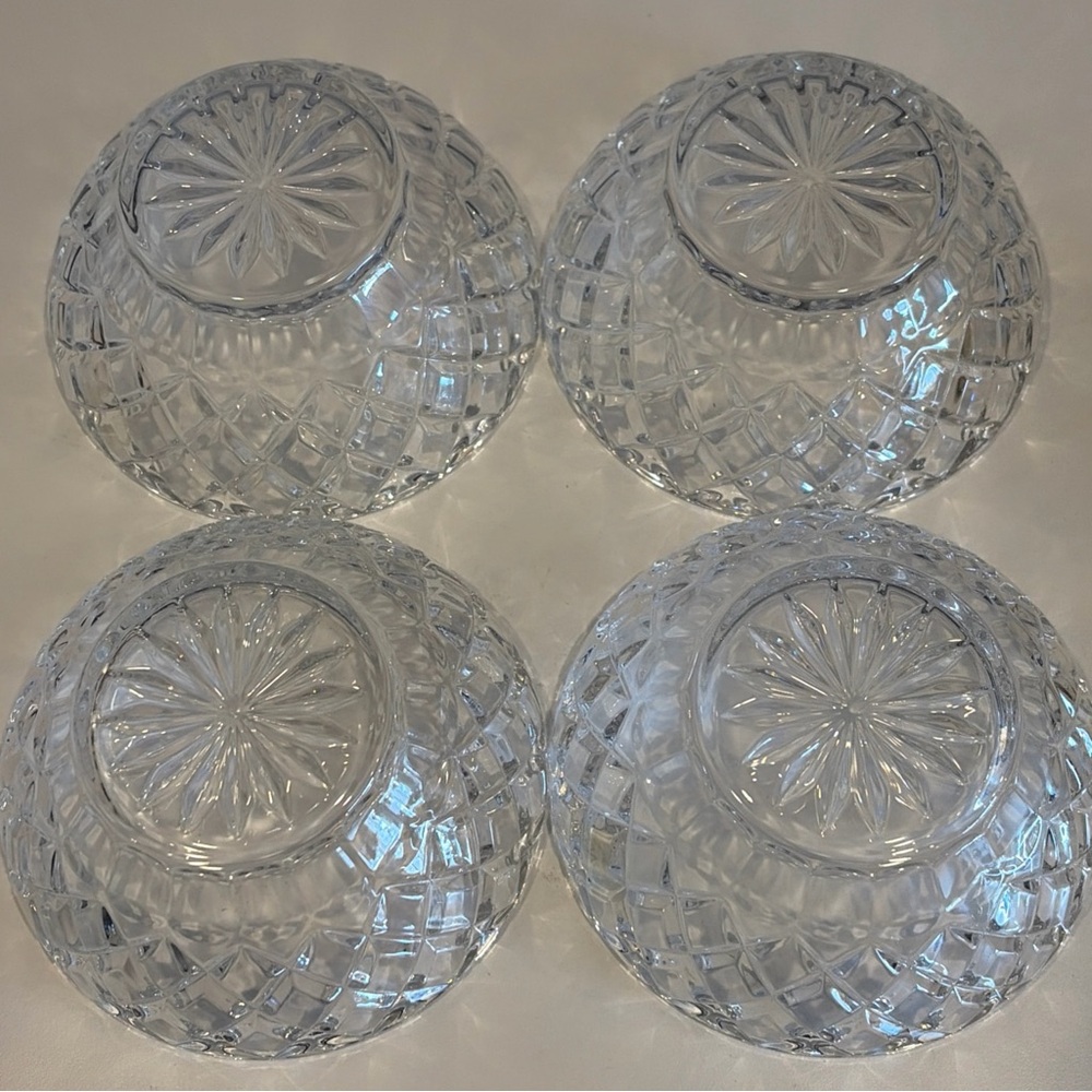 Set of 4 Lenox Crystal Diamond Bowls with Certificates - Picture 5 of 7